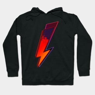 Volcanic Bolt - Neon 80's Pop Retro Graphic Hoodie